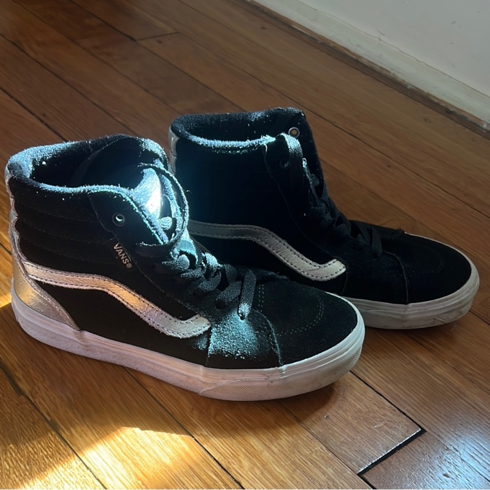 Vans Kids Filmore Hi Top Sneakers - Black and White